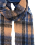 Wintersjaal Dames 50x210 cm Blauw Textiel