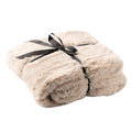 Dutch Decor Zinzi - Plaid 140x180 cm - Imitatiebont look - Puimsteen - Beige