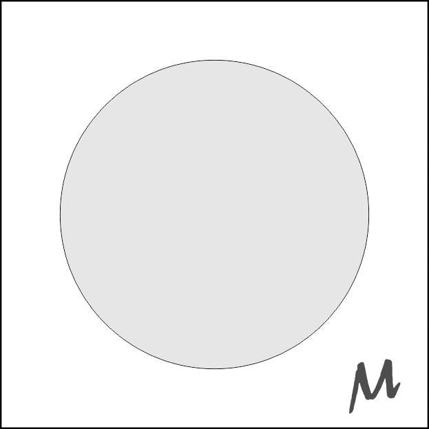 Blanco etiketten - Rond 35mm - transparant