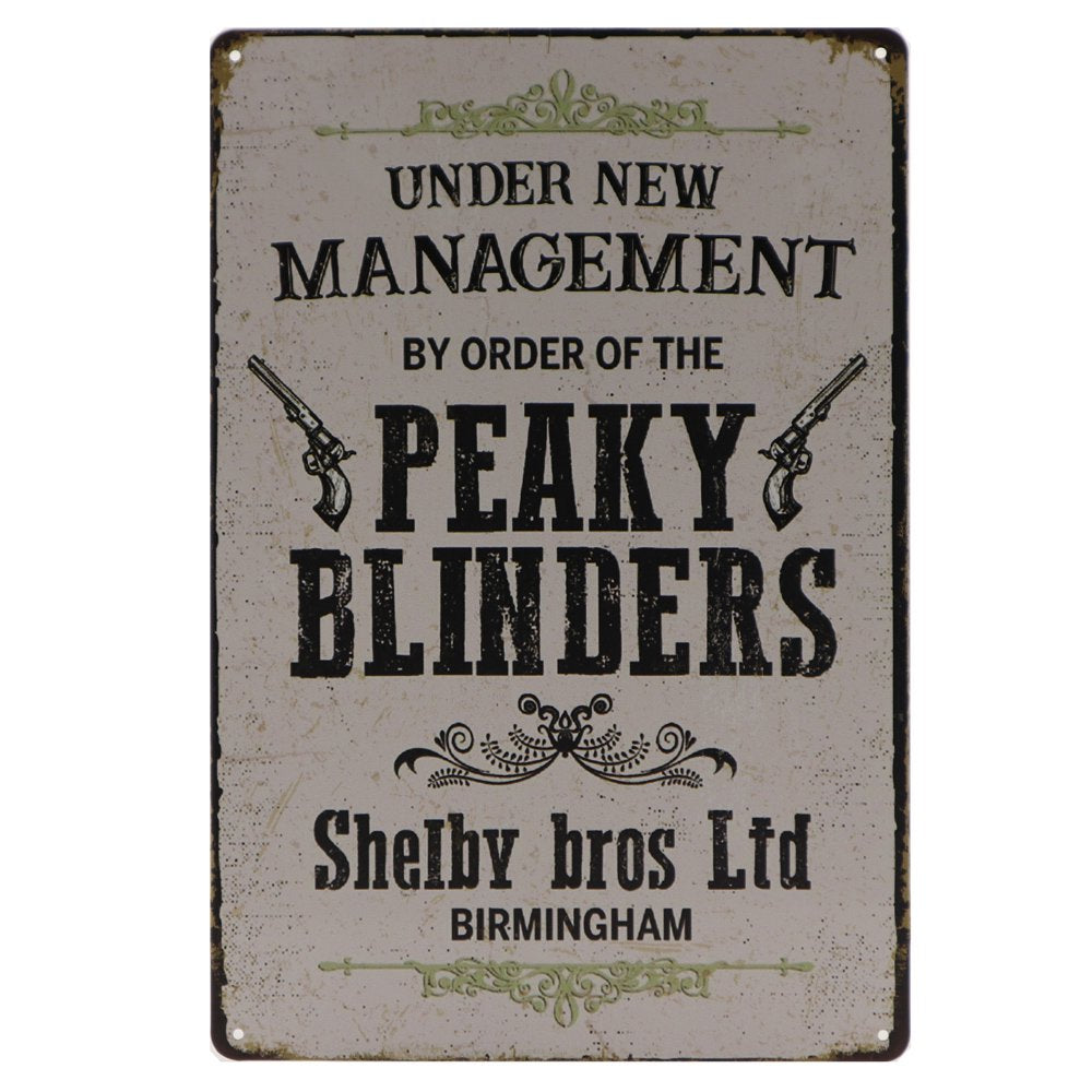 Peaky Blinders Retro Wandbord 30x20