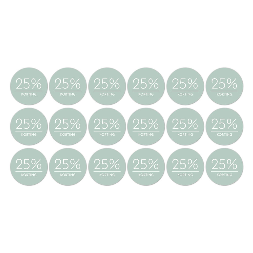 Kortingsstickers op rol - 500 stuks