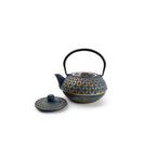 Theepot 80cl bladeren goud/blauw My Tea