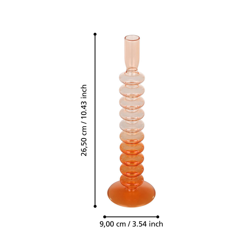 Kandelaar Molume Roze 9x29,5cm