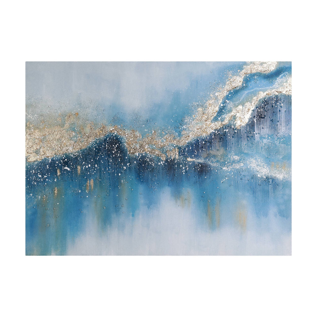 Schilderij Kunohe Blauw 120x90 cm