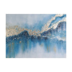 Schilderij Kunohe Blauw 120x90 cm