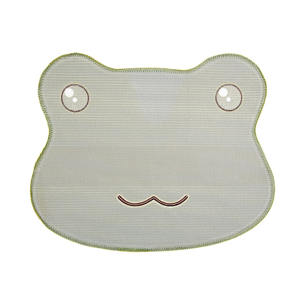 Badmat 60x48x1 cm Groen Polyester Kikker