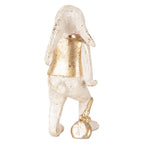 Decoratie Beeld Konijn 13 cm Beige Goudkleurig Kunststof Hart