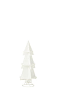 J-Line decoratie rek X'mas Tree - metaal - wit - S