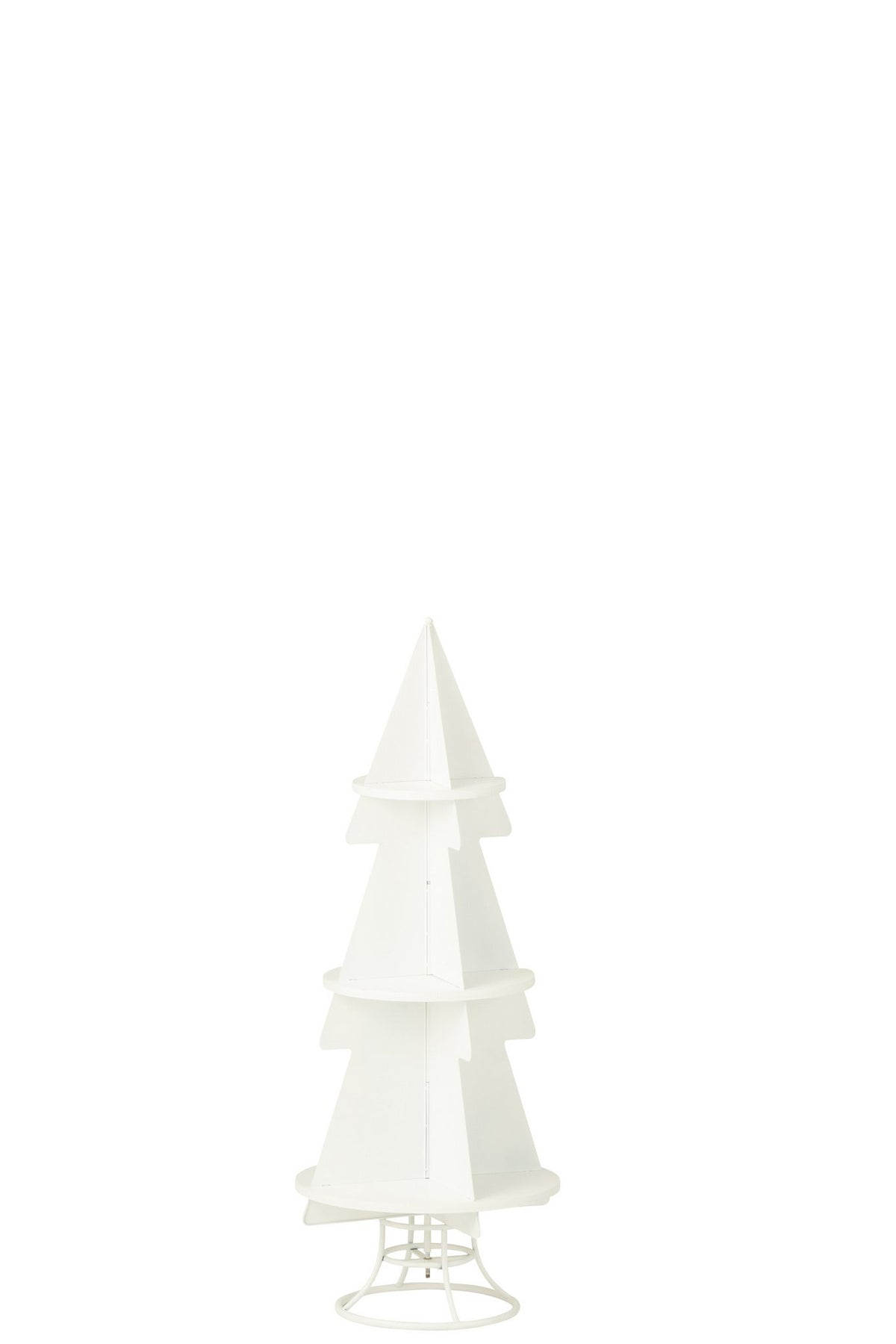 J-Line decoratie rek X'mas Tree - metaal - wit - S