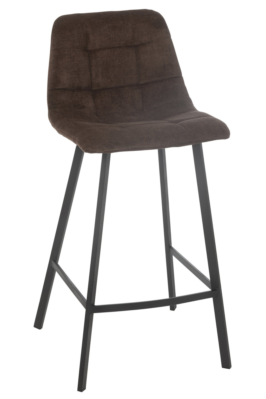 J-Line Barstoel Kent Metaal/Polyester Bruin