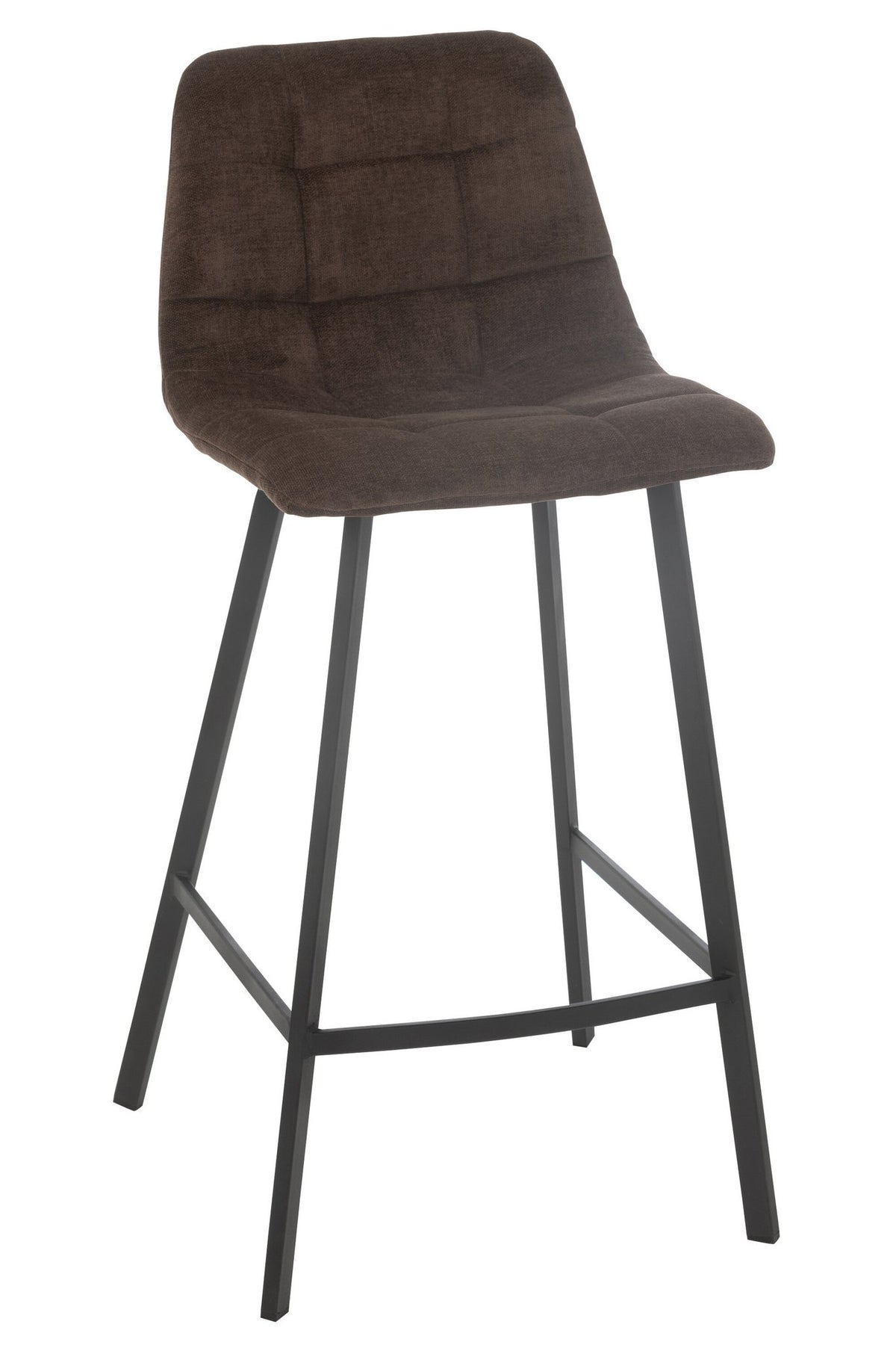 J-Line Barstoel Kent Metaal/Polyester Bruin