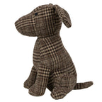 Deurstopper hond zit ruit 21x16x26 cm