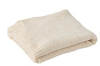 J-Line deken Chenille - polyester - ecru