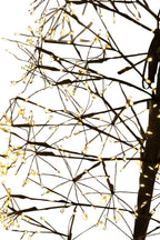 J-Line decoratie Boom - warm witte - ijzer - zwart - S - LED