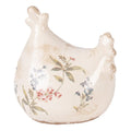 Decoratie Beeld Kip 12x11x13 cm Beige Keramiek