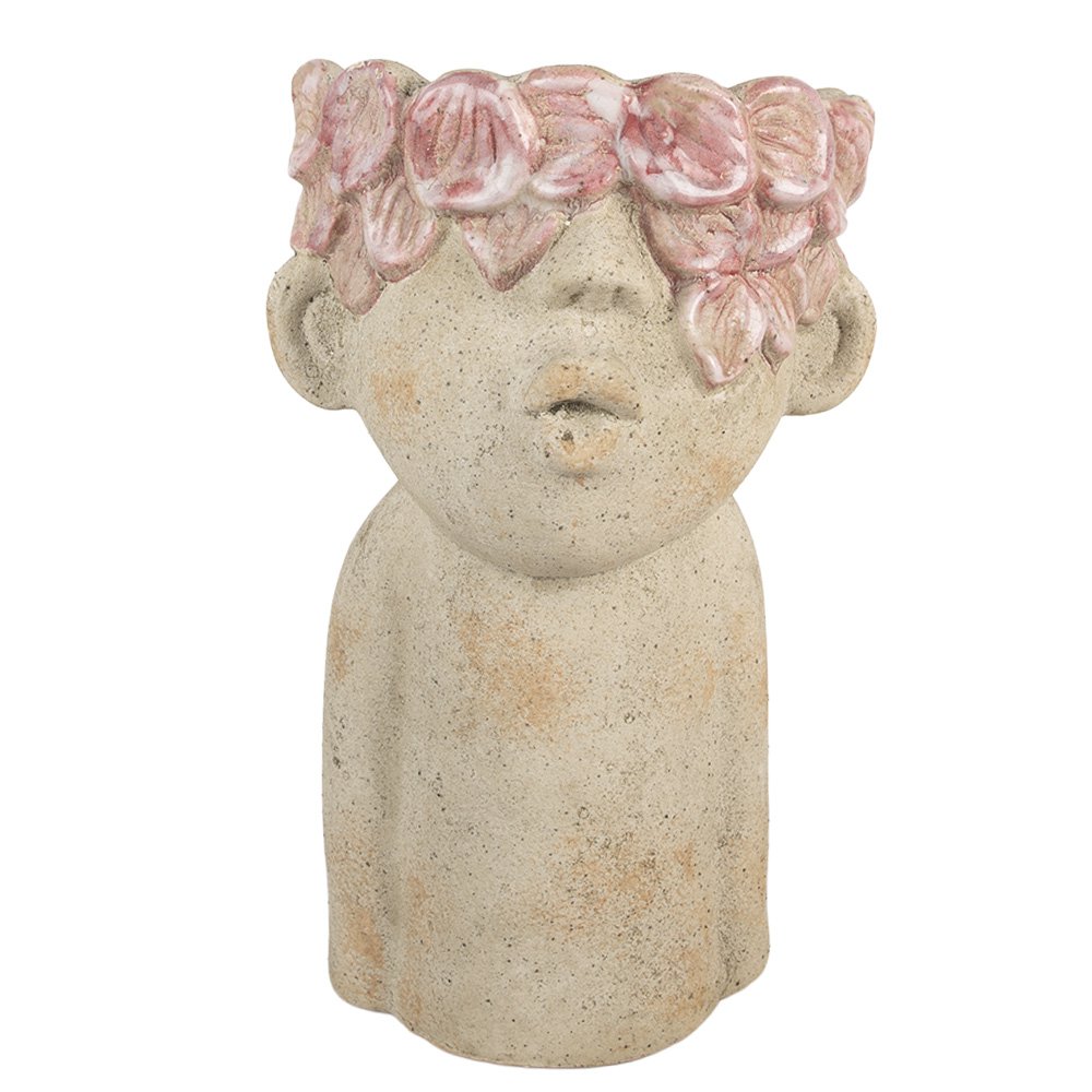 Bloempot 20x19x31 cm Beige Terracotta