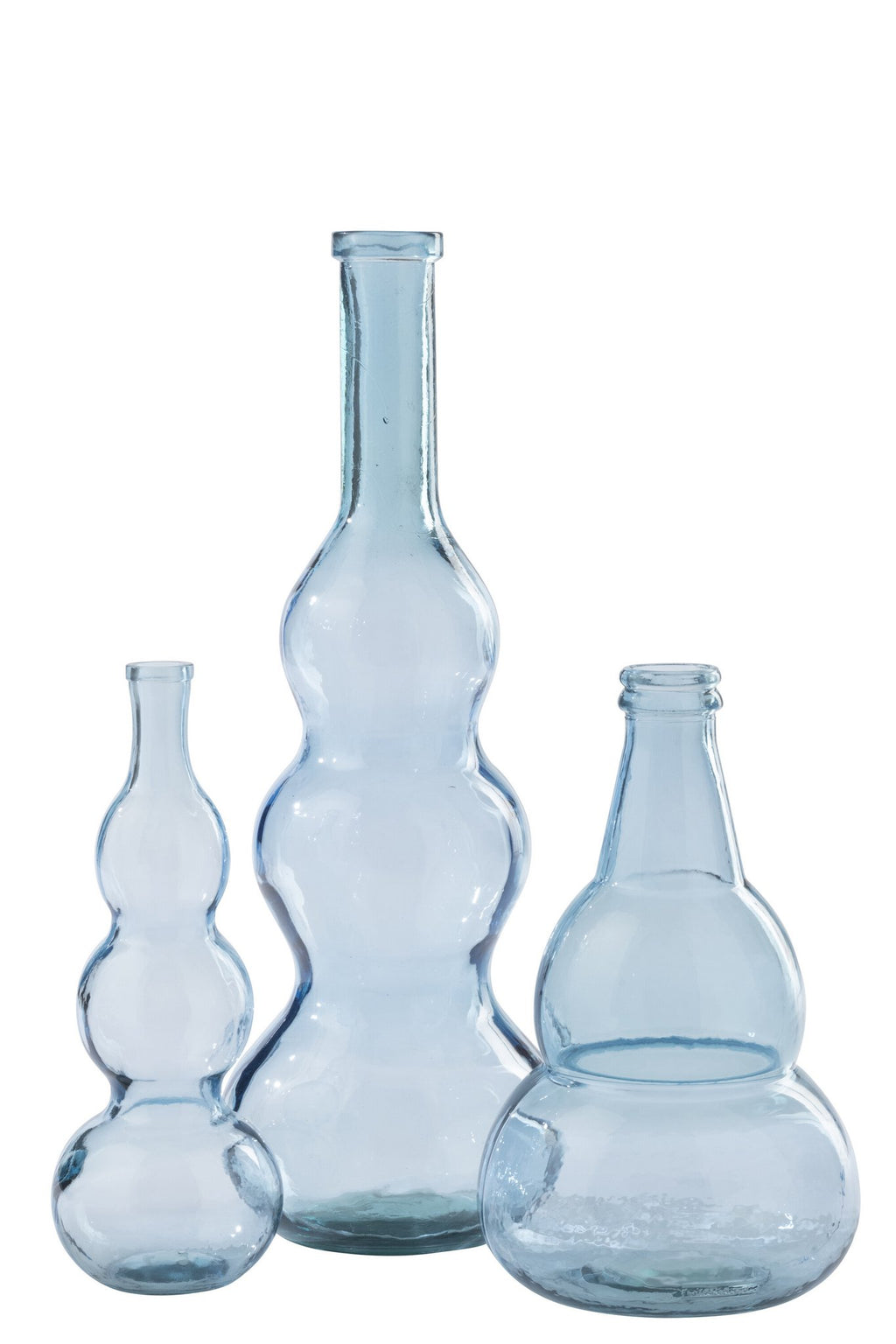 J-Line vloervaas - glas - lichtblauw
