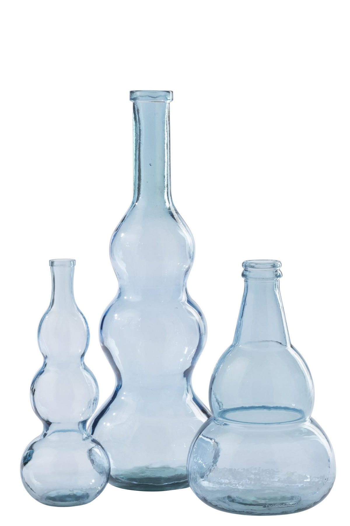 J-Line vloervaas - glas - lichtblauw