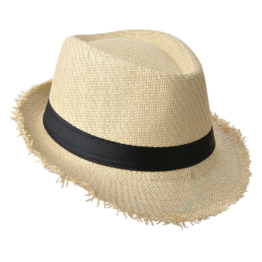 Hoed Dames Ø 58 cm Beige Papierstro Zonnehoed