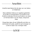 Louiz Amethist Armband