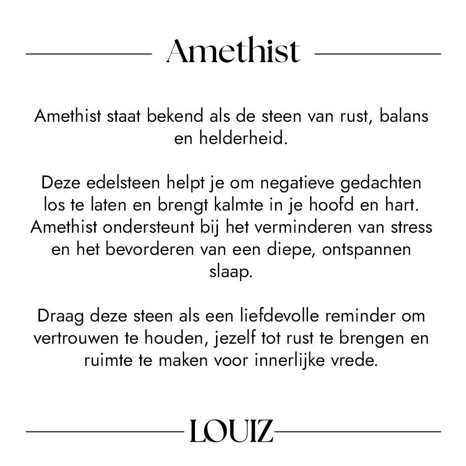 Louiz Amethist Armband