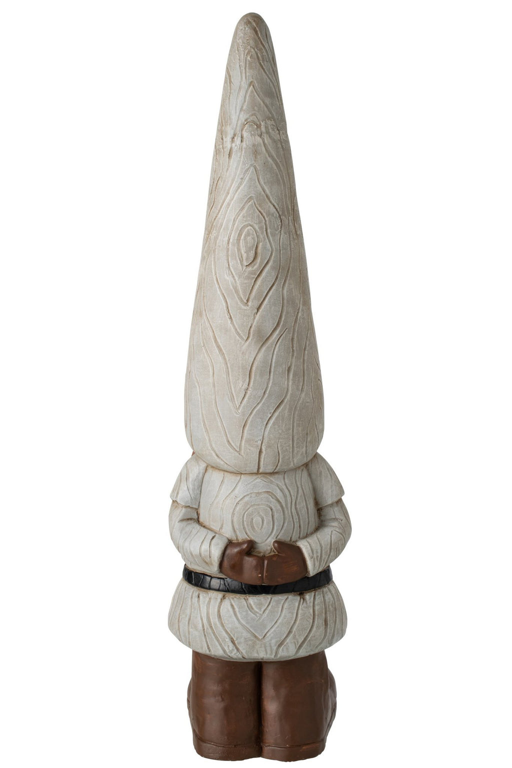 J-Line decoratie Kabouter - magnesium - grijs - large