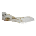 Decoratie Vogels 15x8x5 cm Wit Kunststof