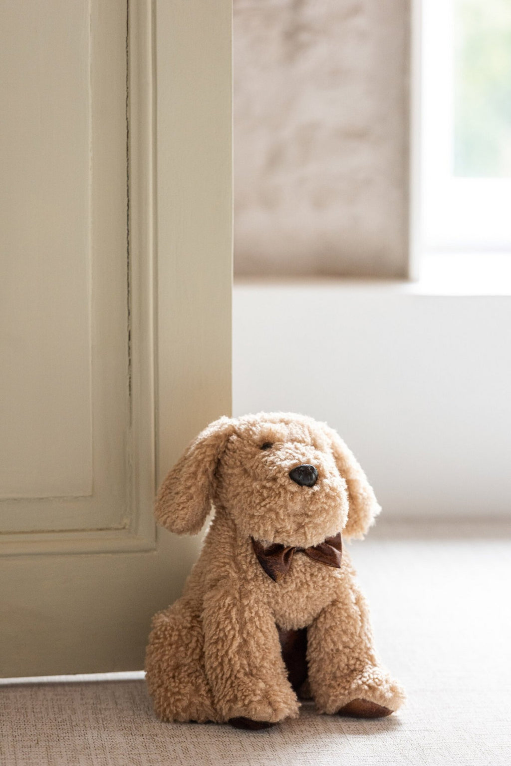 J-Line deurstopper Hond - polyresin - beige