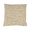 Roy Chenille Jaquard Kussen Creme 45x45cm
