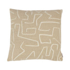 Roy Chenille Jaquard Kussen Creme 45x45cm