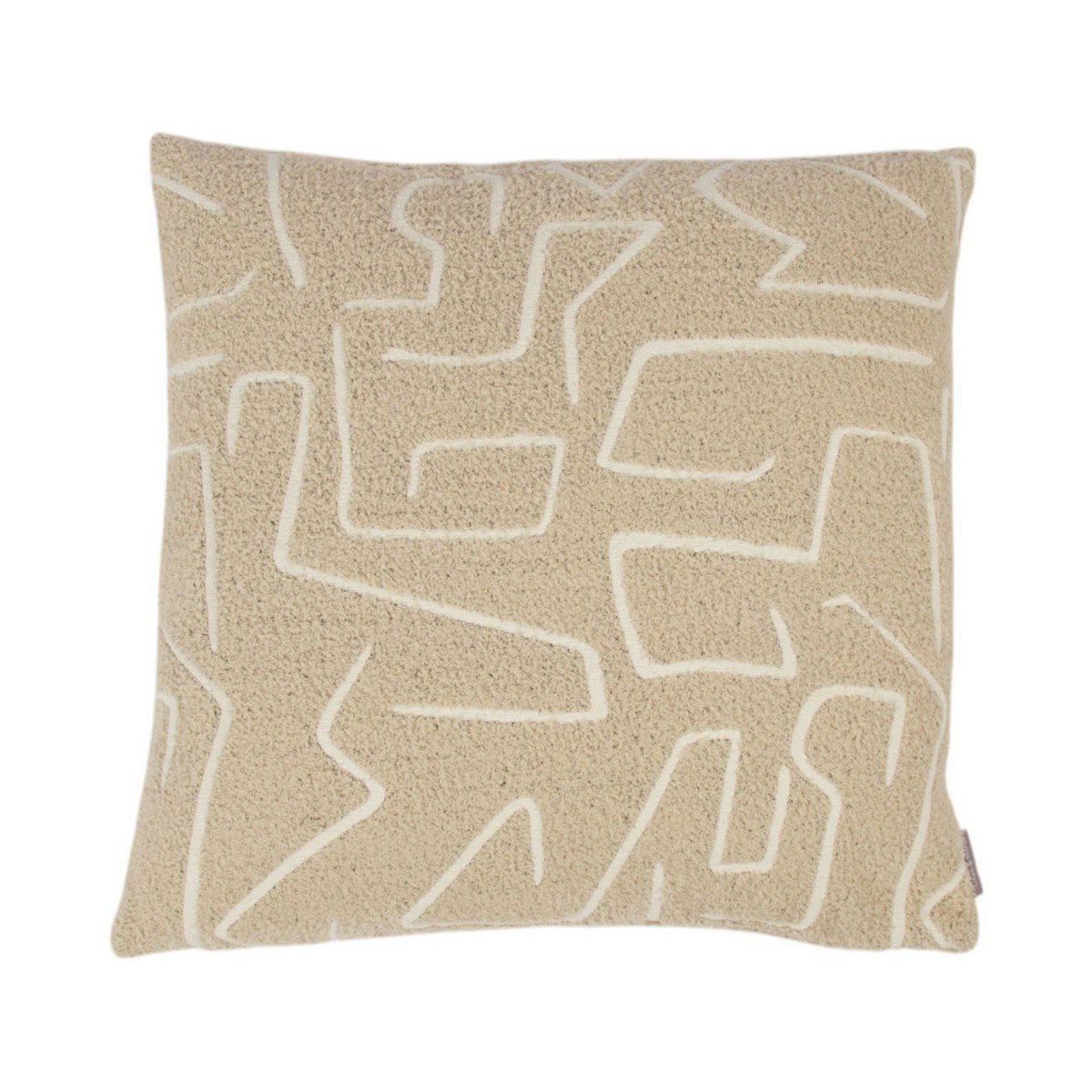 Roy Chenille Jaquard Kussen Creme 45x45cm