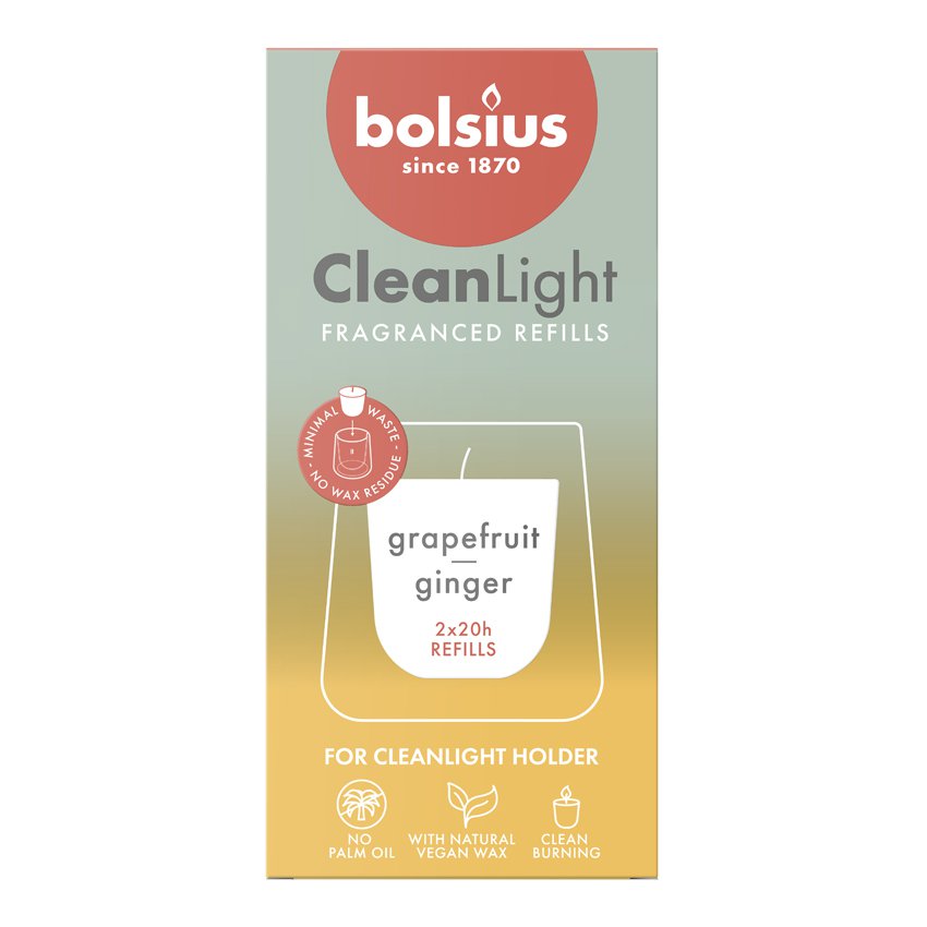 Clean Light navulling 2 pack Grapefruit / Gember