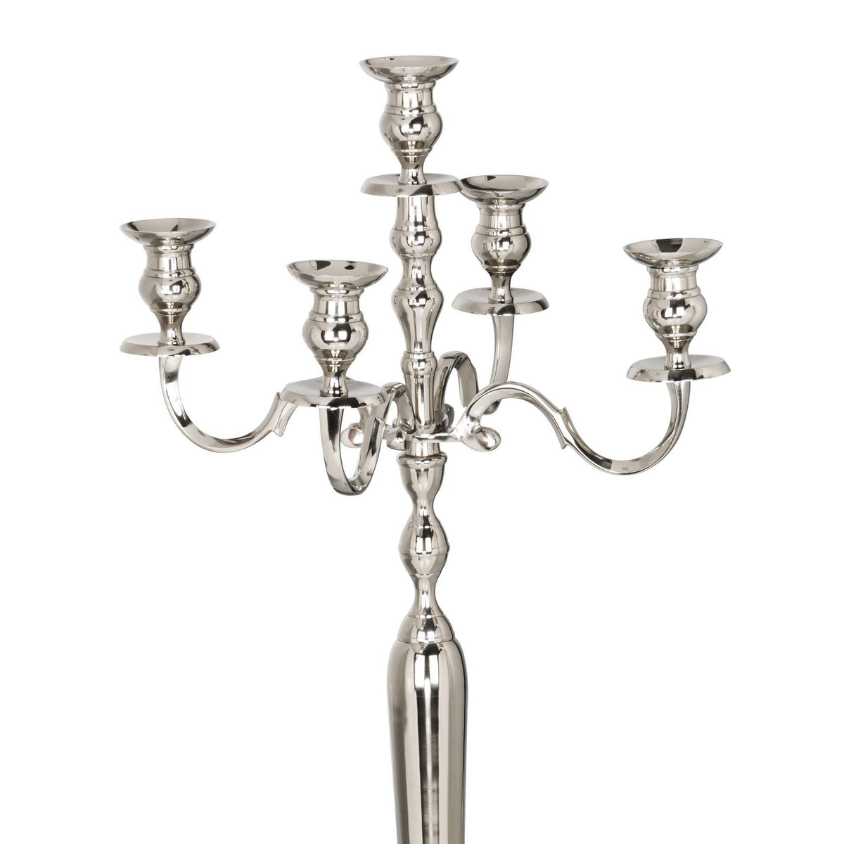 Kandelaar Maxaas Nikkel 50x23x120 cm