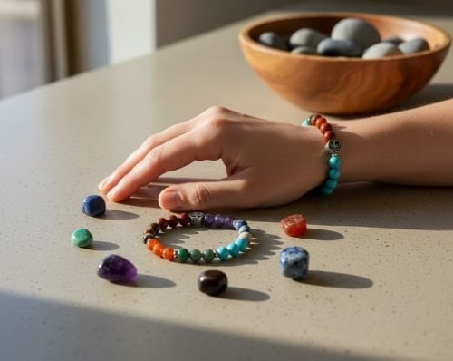 Energie Activerende Chakra's met Chakra Armband en Tree of Life kraal