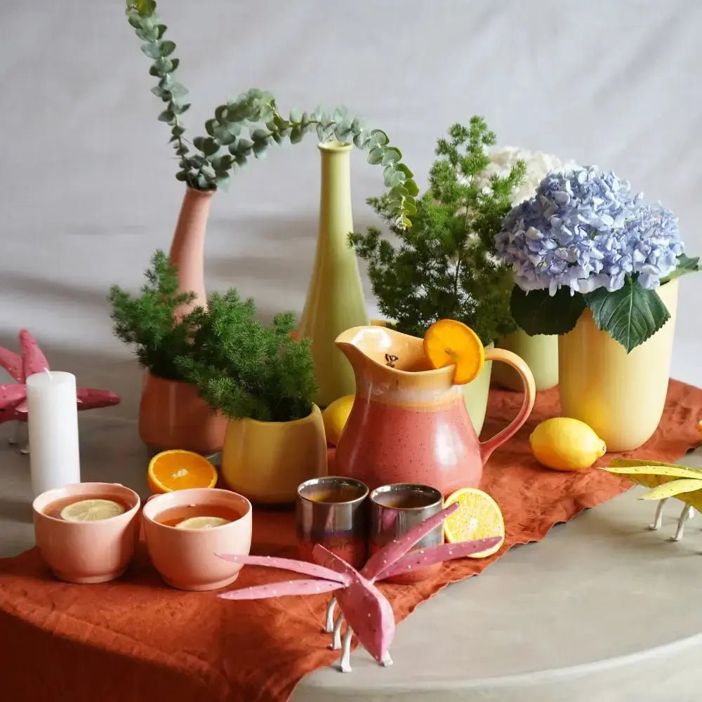 Steengoed plantenbak - Klein pastelgeel