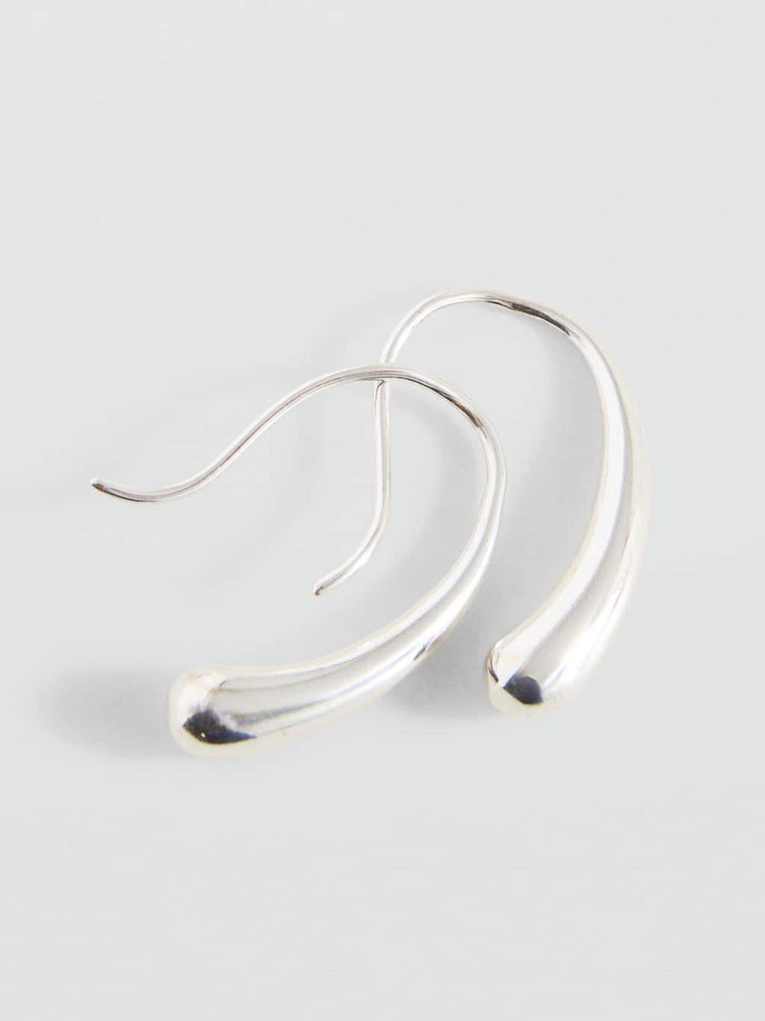 Druppelvormige oorbellen – mode-sieraden – zilverkleurig, vishaak-oorhaakje – 2,5 cm lengte