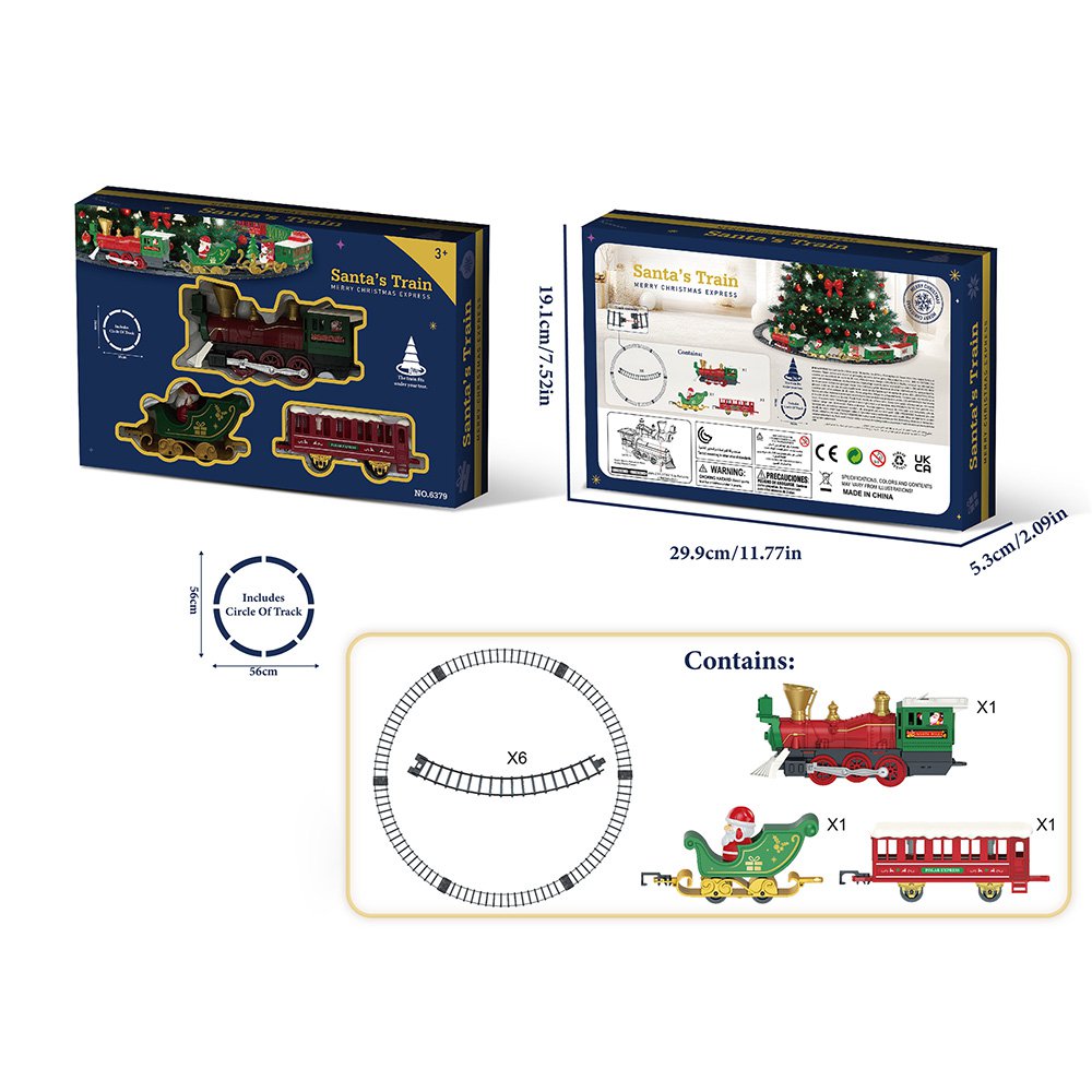 Kerstdecoratie Trein Groen Kunststof