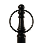 Etagère ovaal 3 lagen zwart 100cm