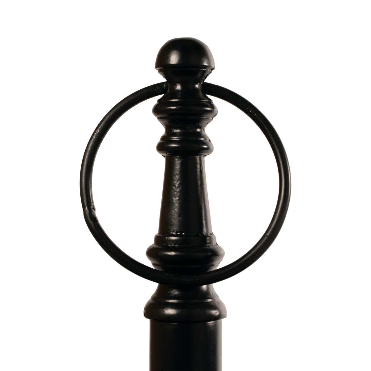 Etagère ovaal 3 lagen zwart 100cm