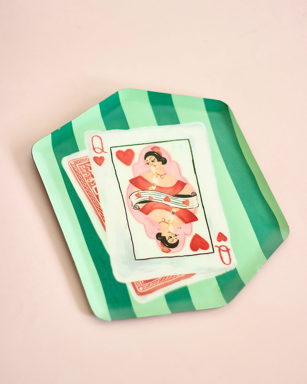 Wandbord | Koningin van harten afdrukken | 25,5 x 21,25 cm