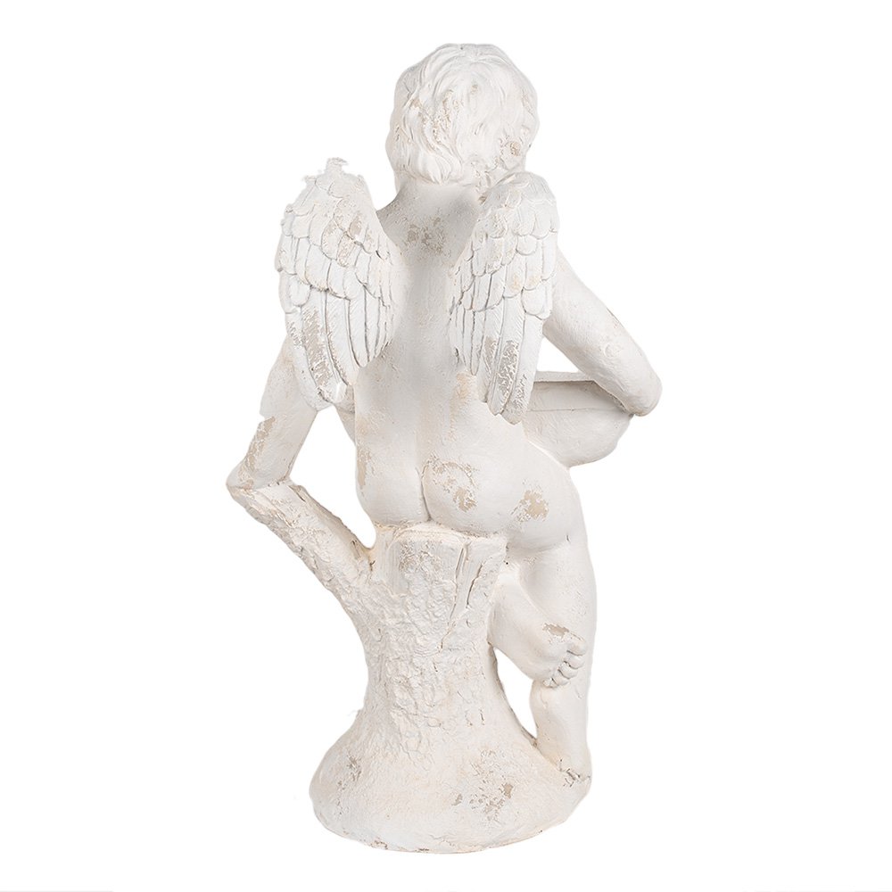 Decoratie Beeld Engel 43x43x75 cm Wit Magnesium (MGO)
