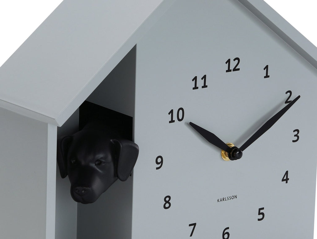 Wandklok Gluren Doggy