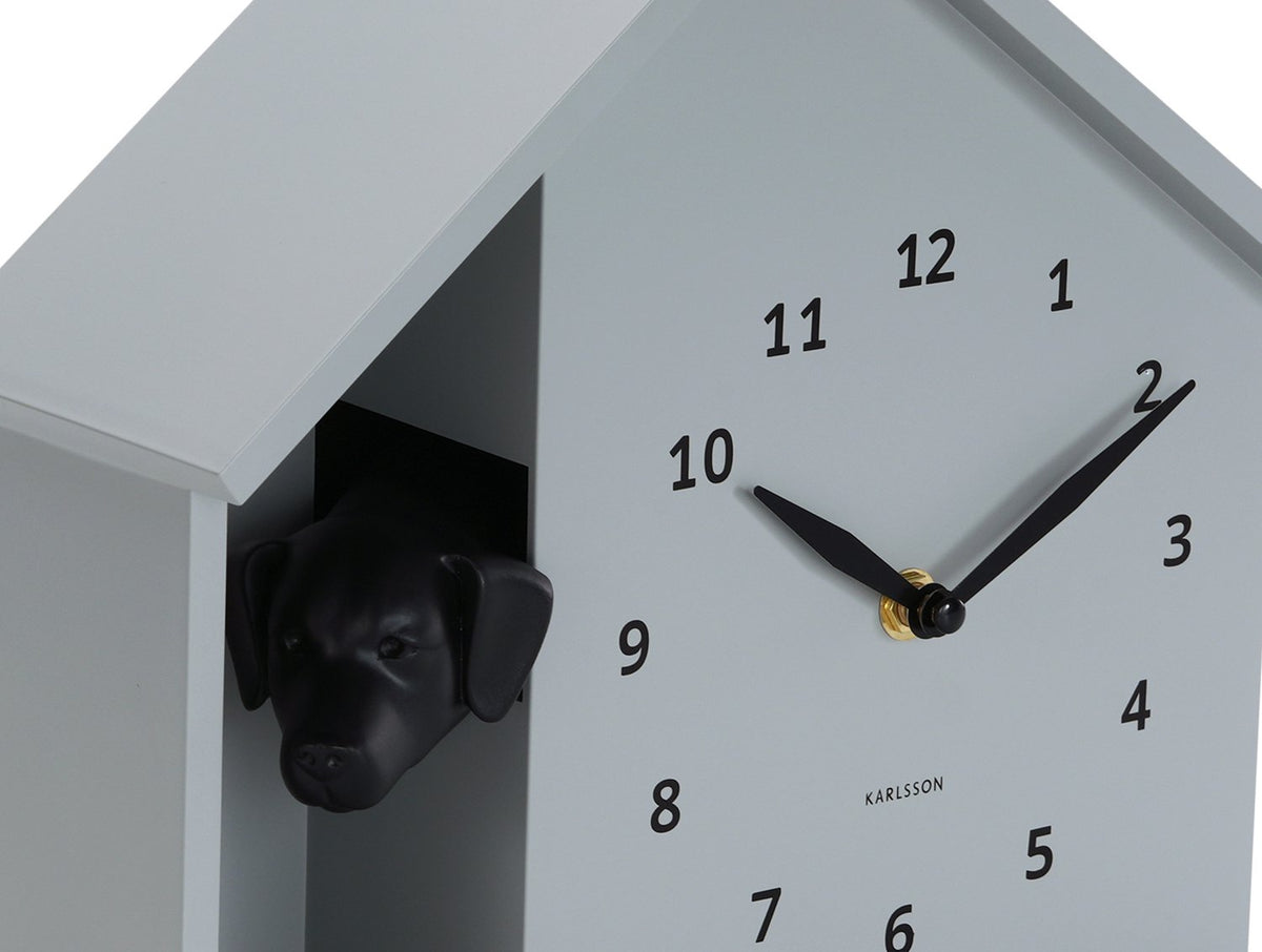 Wandklok Gluren Doggy