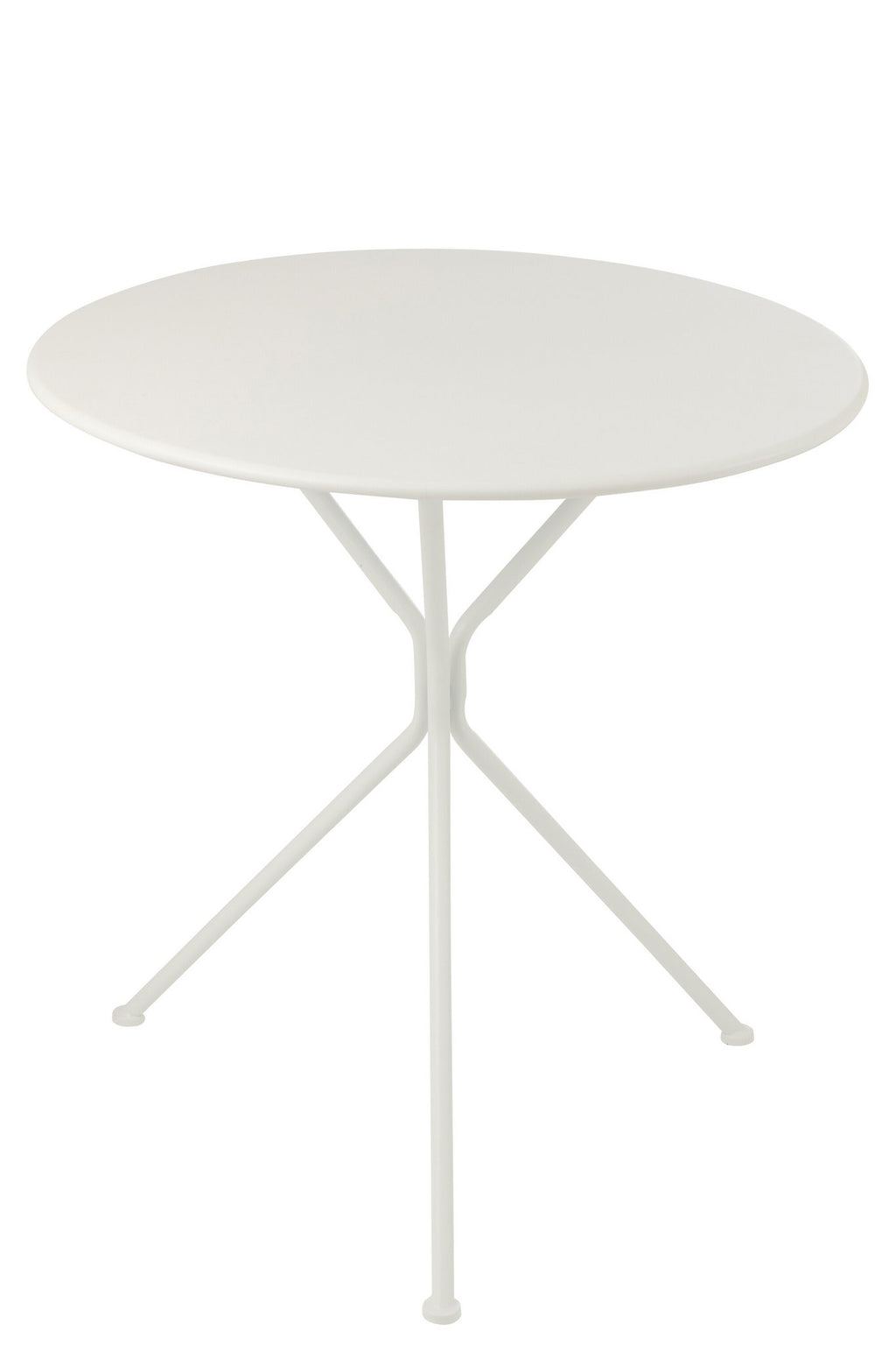J-Line tafel Tripod Rond - metaal - wit - L