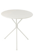 J-Line tafel Tripod Rond - metaal - wit - L