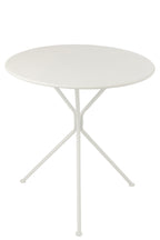 J-Line tafel Tripod Rond - metaal - wit - L