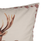 Sierkussen 45x45 cm Beige Polyester Rendier
