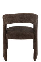 J-Line stoel Anise - textiel - donkerbruin