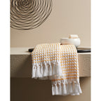Katoenen wafelhanddoek voor de hand - sneldrogend, absorberend