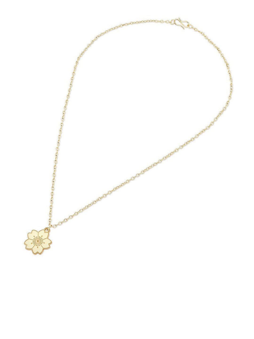 Vergulde geëmailleerde ketting – Modieuze ketting – Geëmailleerde legering – 23 cm lengte